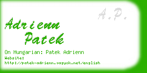 adrienn patek business card